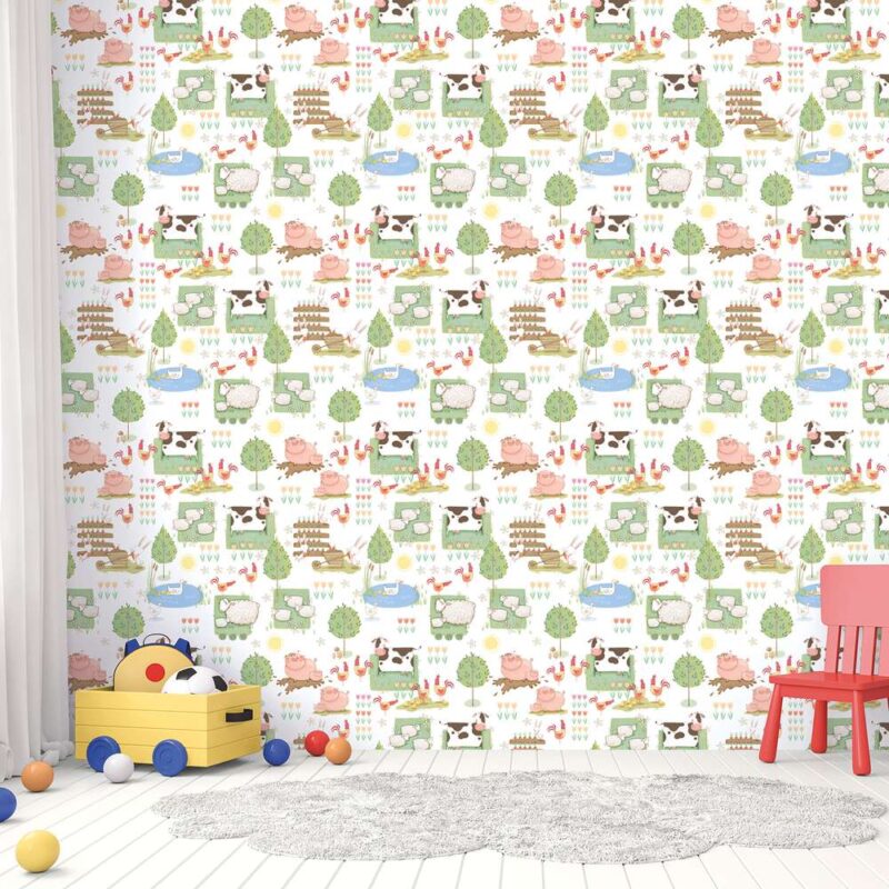 kalotaranis.gr-wallpaper,children's room,farm,animals